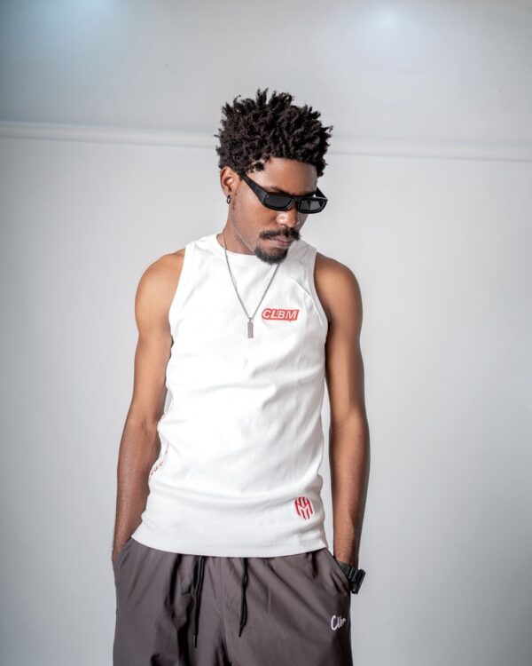 CLBM White Sleeveless Tank Top - Image 3