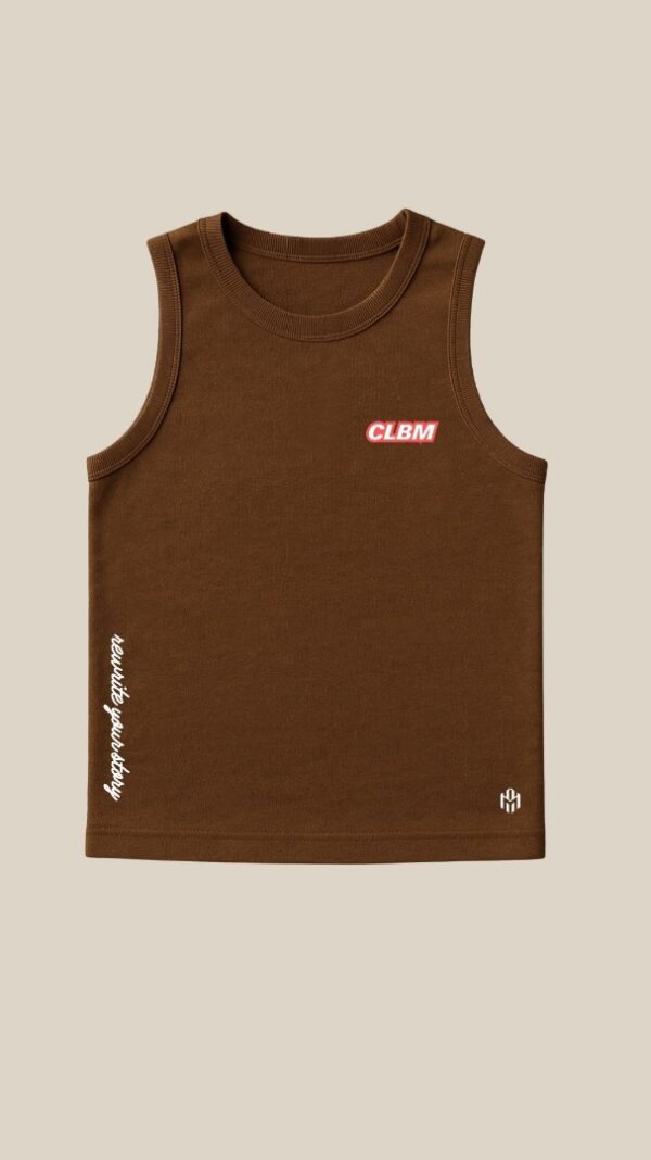CLBM Brown Sleeveless Tank Top